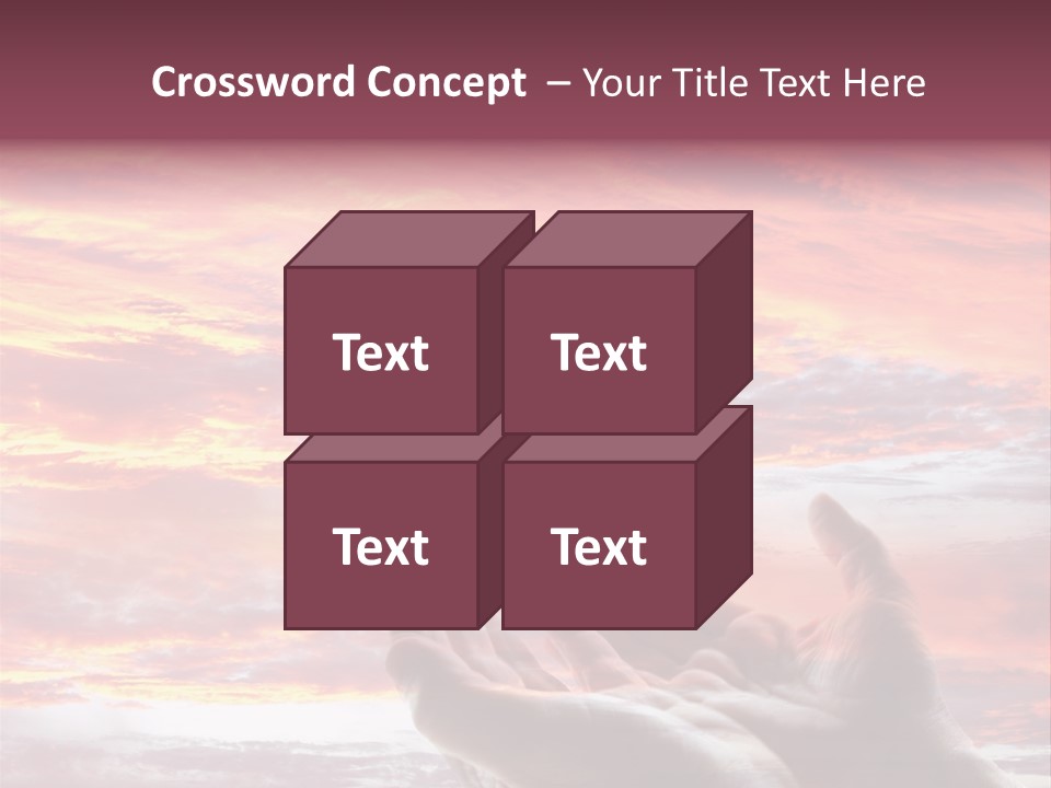 Wuste Beruhren Sonne PowerPoint Template