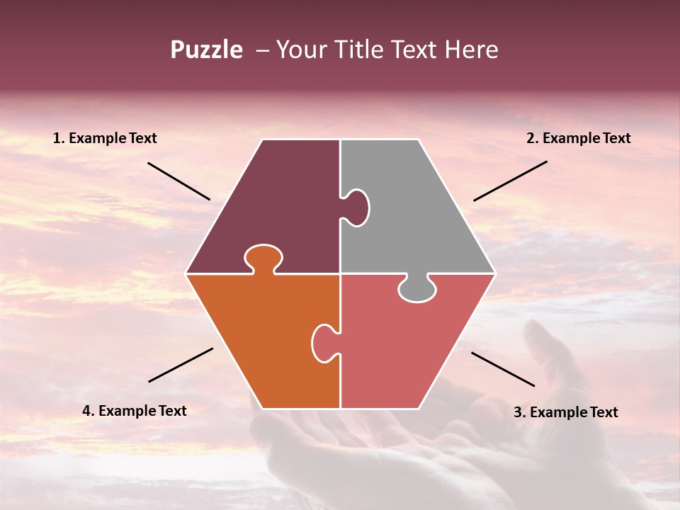 Wuste Beruhren Sonne PowerPoint Template