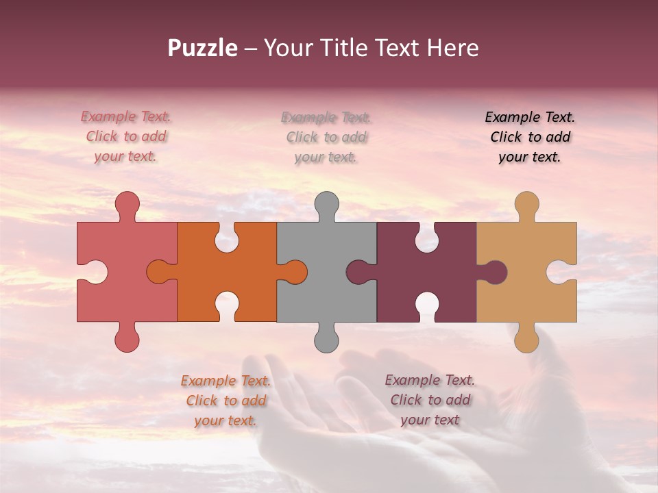 Wuste Beruhren Sonne PowerPoint Template