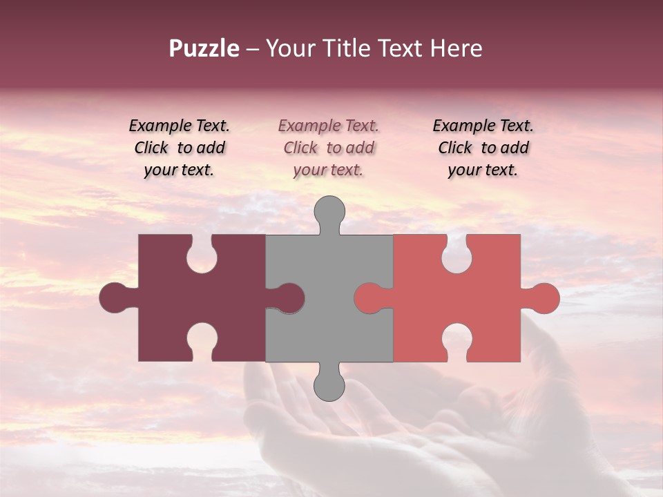 Wuste Beruhren Sonne PowerPoint Template