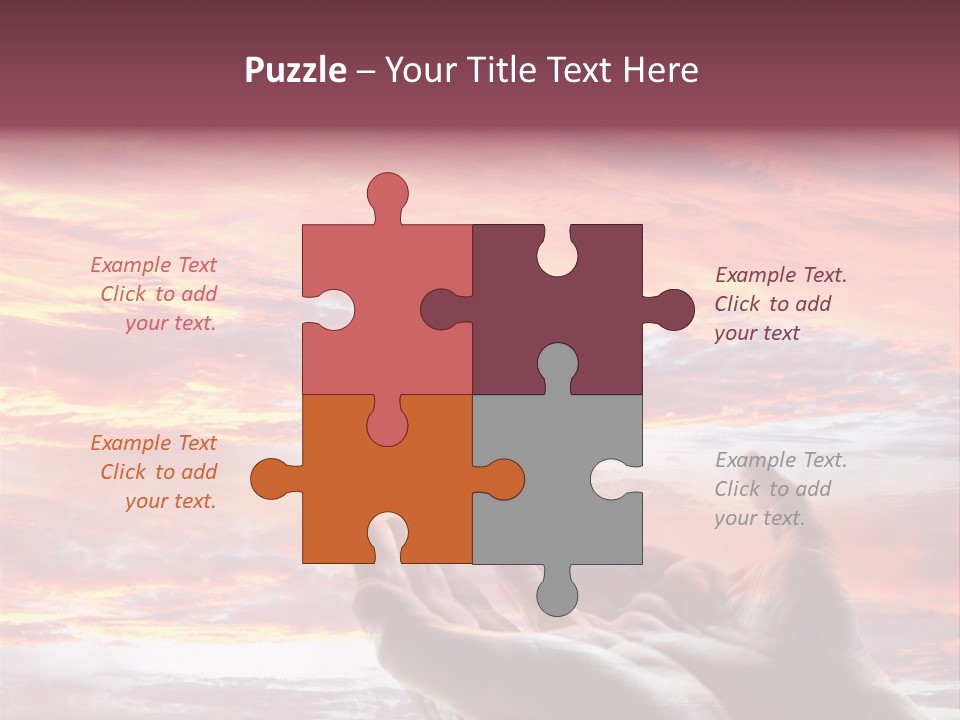 Wuste Beruhren Sonne PowerPoint Template