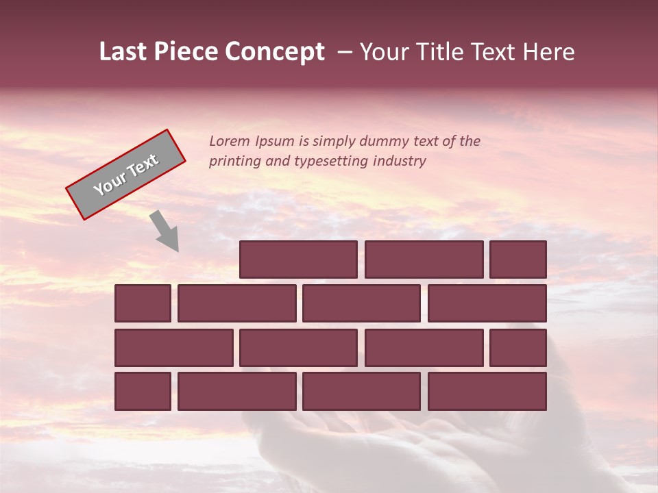 Wuste Beruhren Sonne PowerPoint Template