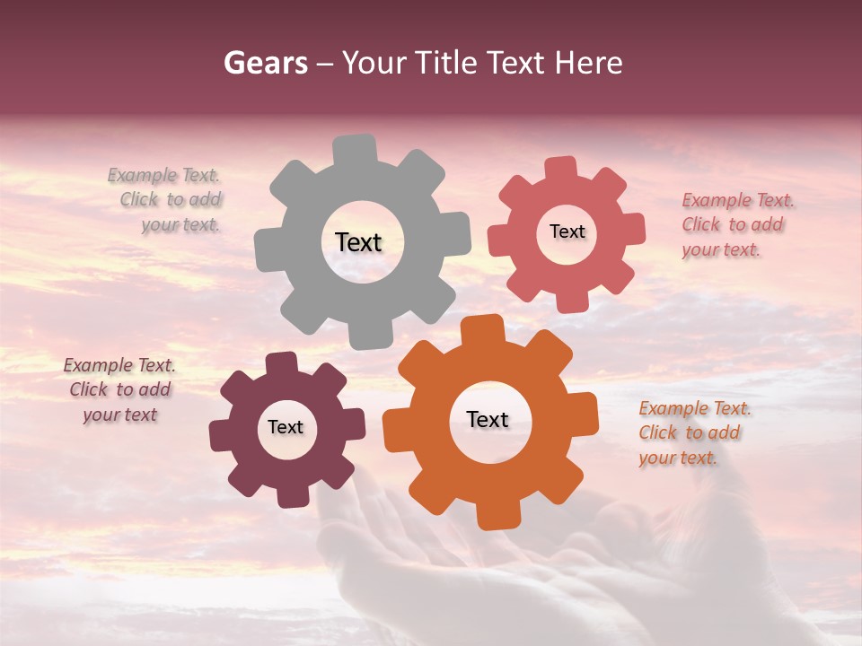 Wuste Beruhren Sonne PowerPoint Template