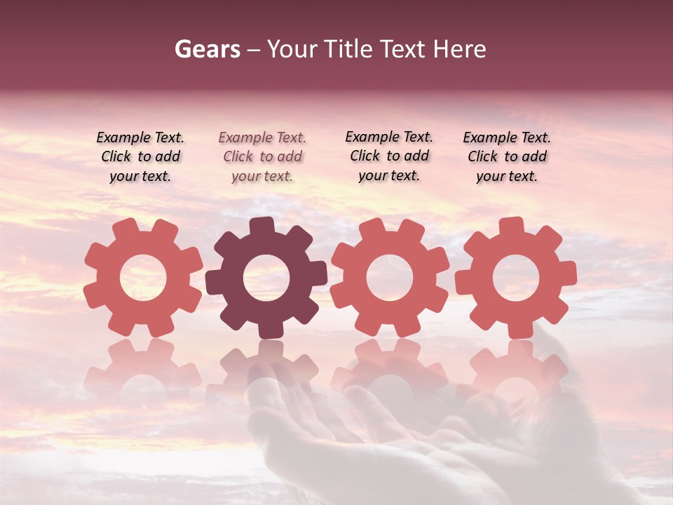 Wuste Beruhren Sonne PowerPoint Template