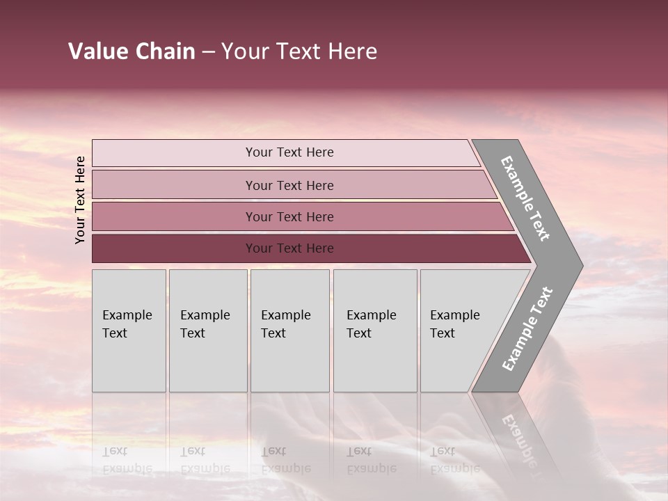 Wuste Beruhren Sonne PowerPoint Template