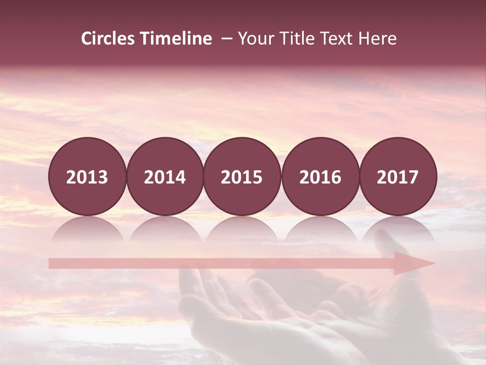 Wuste Beruhren Sonne PowerPoint Template