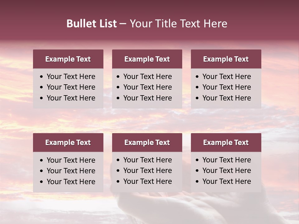 Wuste Beruhren Sonne PowerPoint Template