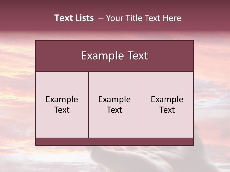 Wuste Beruhren Sonne PowerPoint Template
