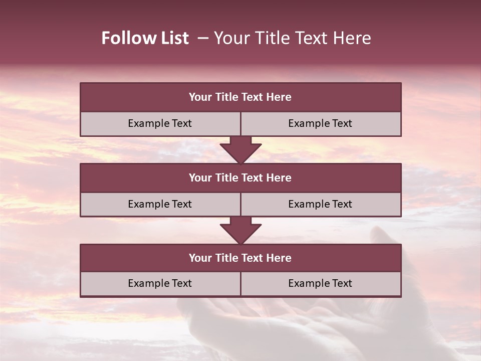 Wuste Beruhren Sonne PowerPoint Template