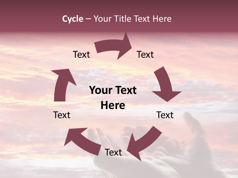 Wuste Beruhren Sonne PowerPoint Template