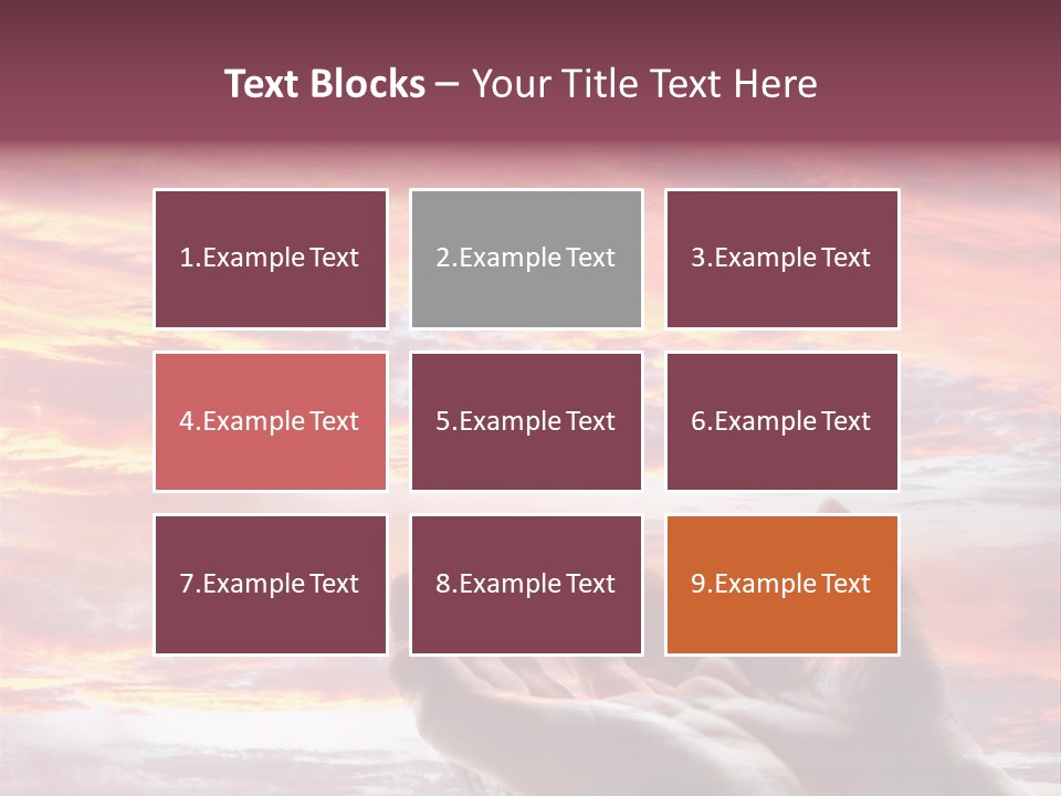 Wuste Beruhren Sonne PowerPoint Template