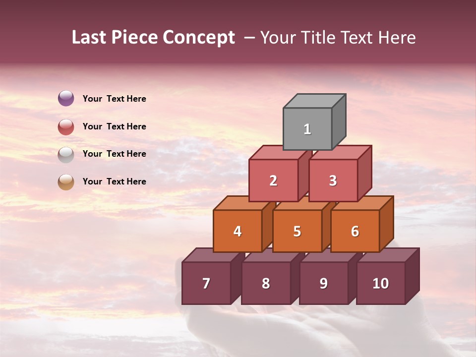 Wuste Beruhren Sonne PowerPoint Template