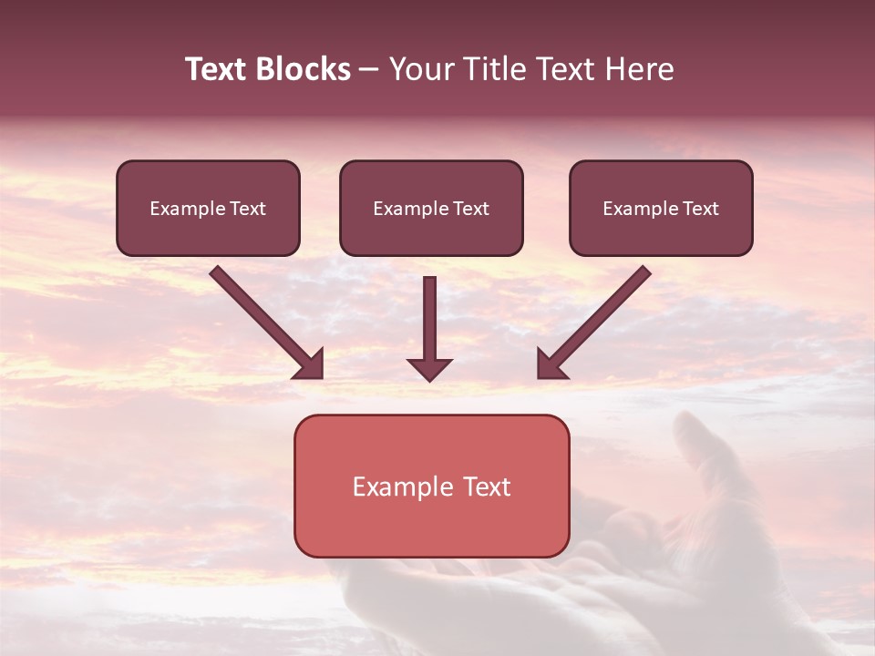 Wuste Beruhren Sonne PowerPoint Template