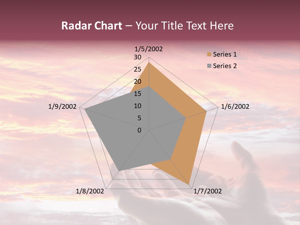 Wuste Beruhren Sonne PowerPoint Template
