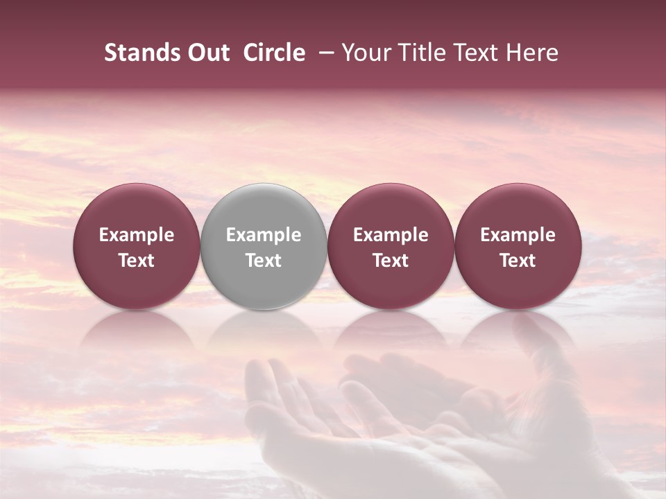 Wuste Beruhren Sonne PowerPoint Template