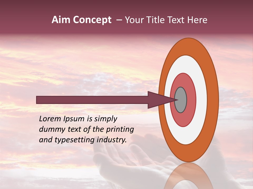 Wuste Beruhren Sonne PowerPoint Template