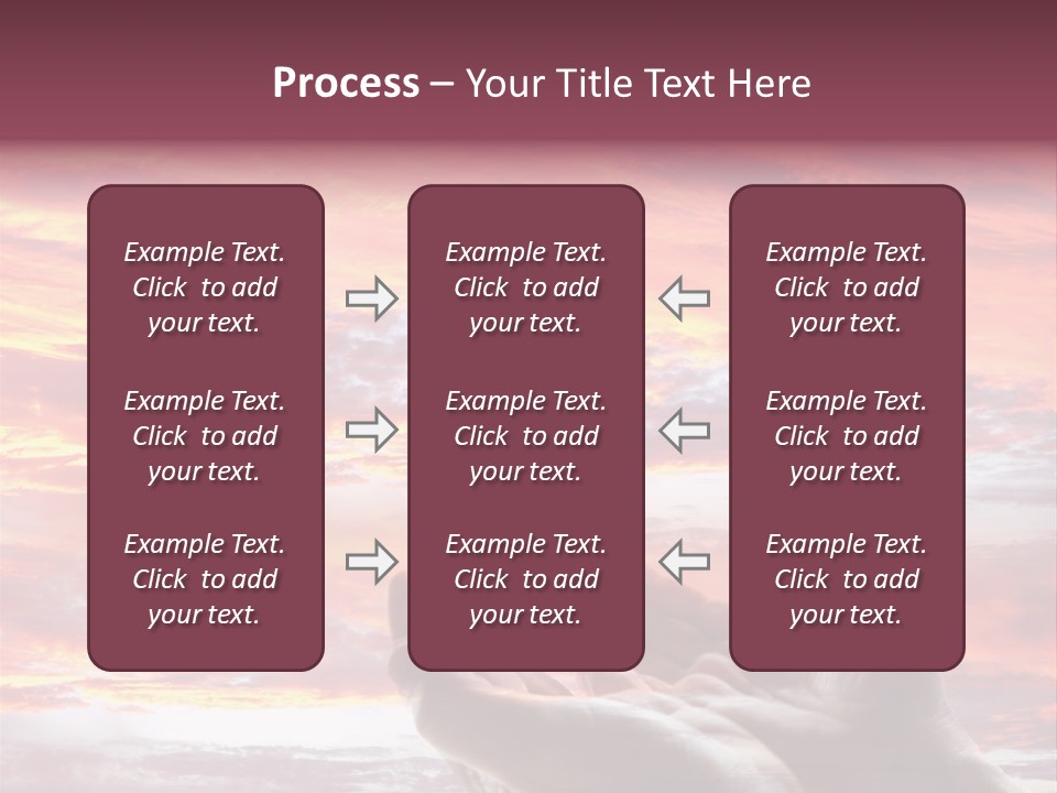 Wuste Beruhren Sonne PowerPoint Template