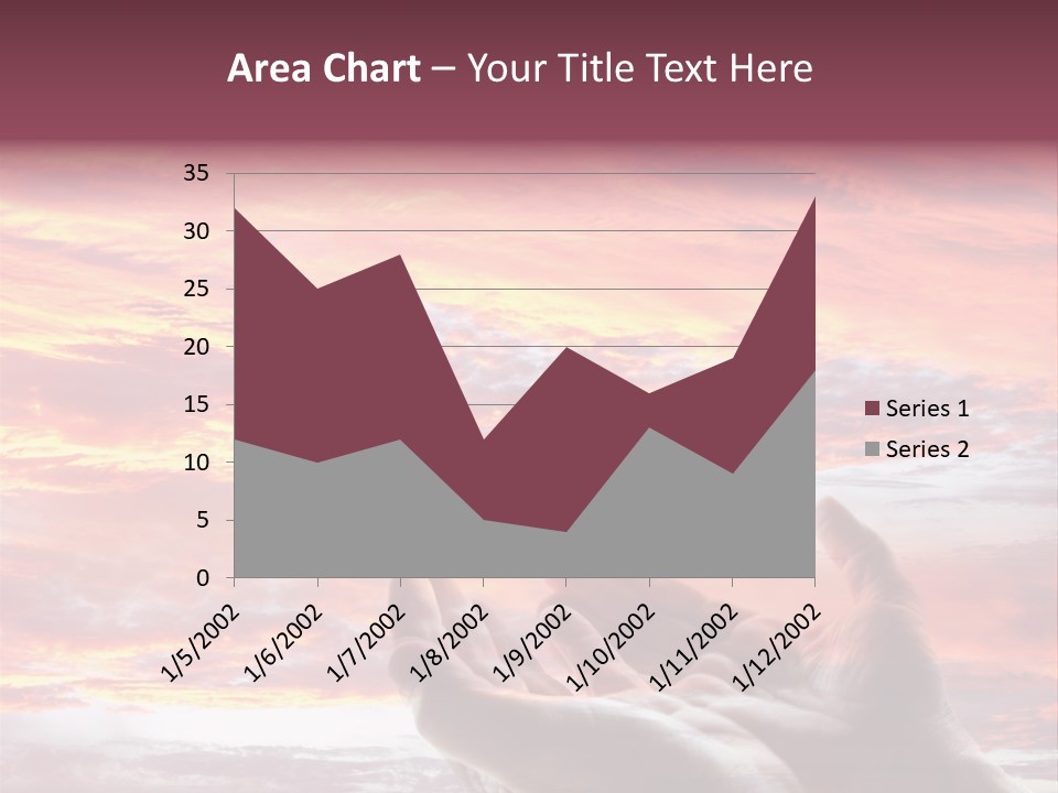 Wuste Beruhren Sonne PowerPoint Template