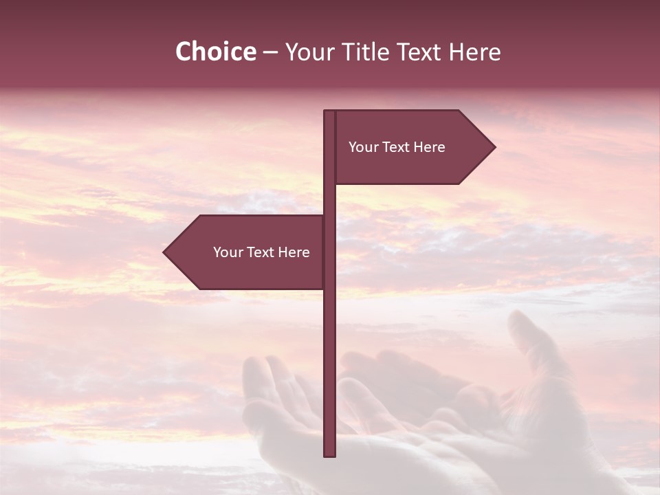 Wuste Beruhren Sonne PowerPoint Template