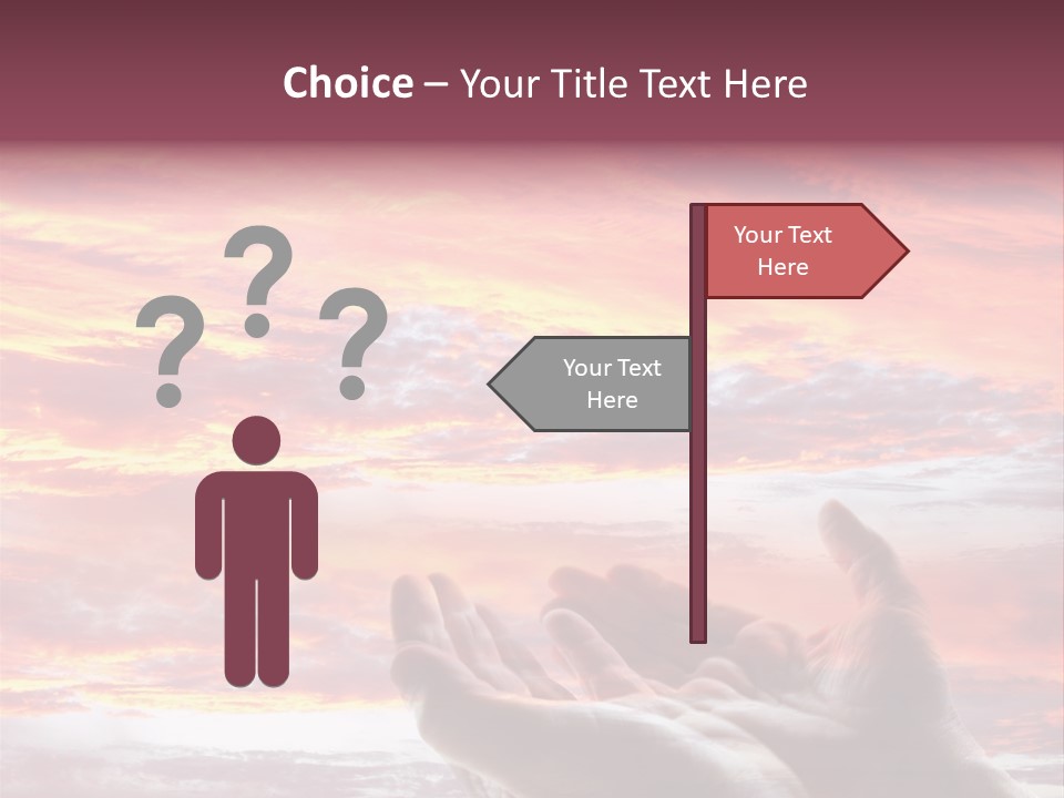 Wuste Beruhren Sonne PowerPoint Template