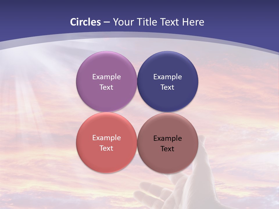 Reaching Warmth Beginning PowerPoint Template