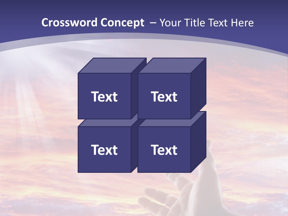Reaching Warmth Beginning PowerPoint Template