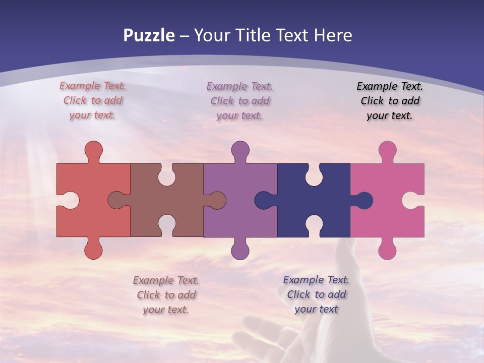 Reaching Warmth Beginning PowerPoint Template