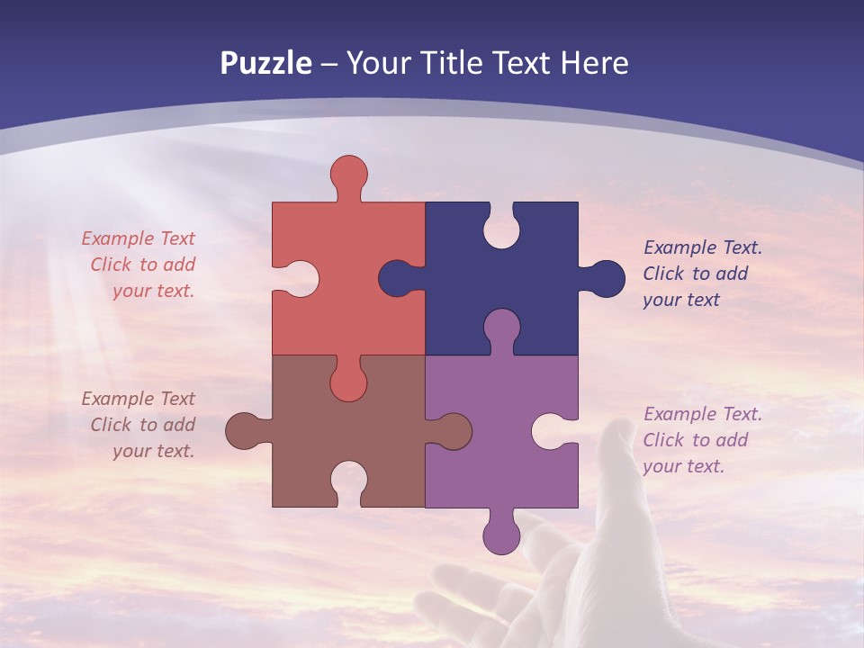 Reaching Warmth Beginning PowerPoint Template