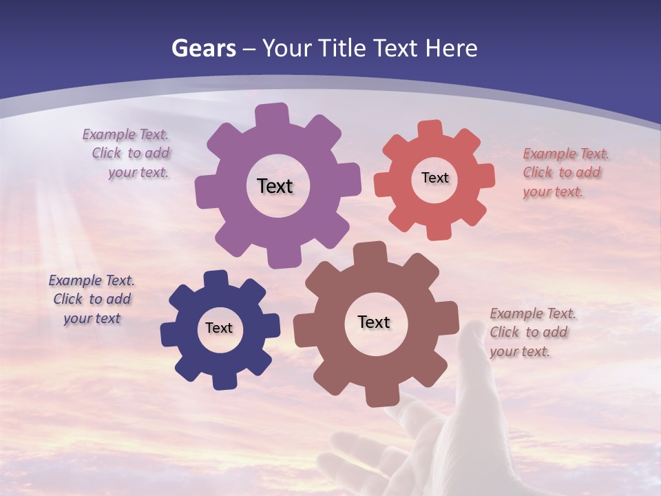 Reaching Warmth Beginning PowerPoint Template