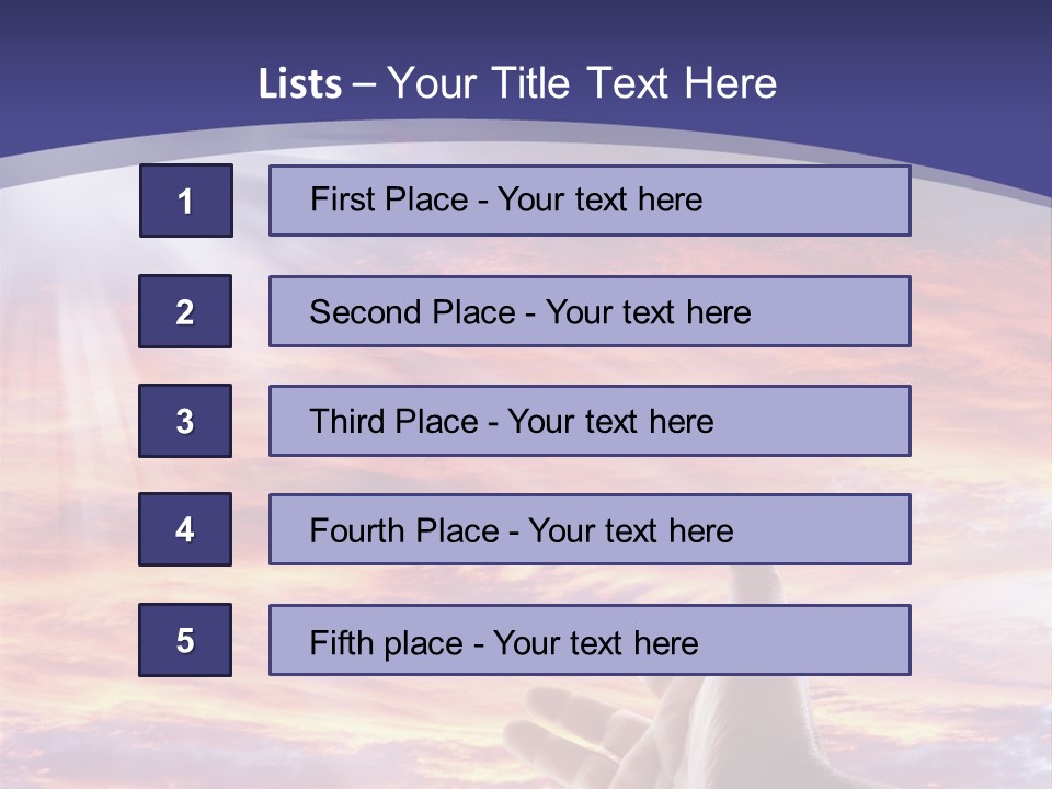 Reaching Warmth Beginning PowerPoint Template