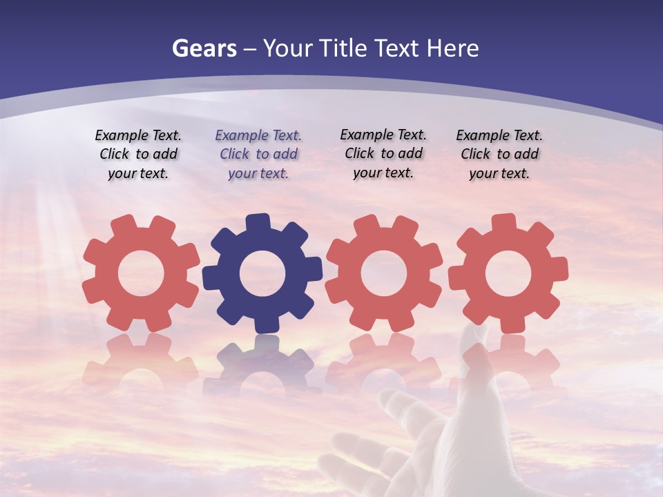 Reaching Warmth Beginning PowerPoint Template