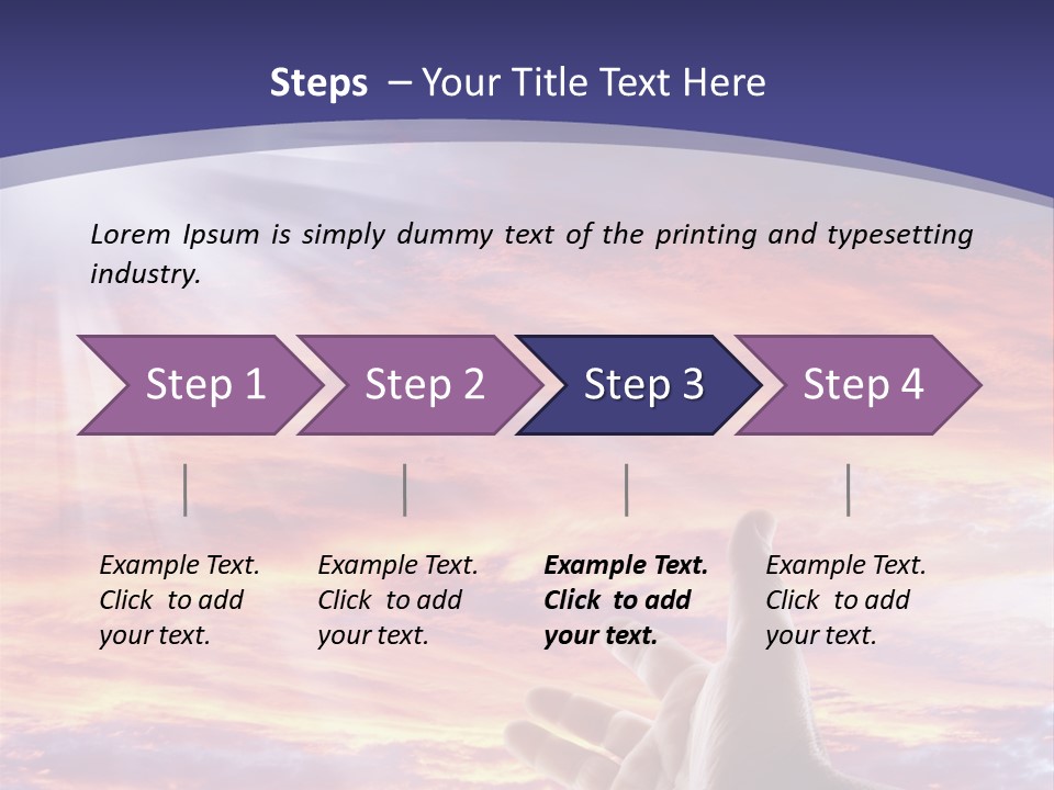 Reaching Warmth Beginning PowerPoint Template