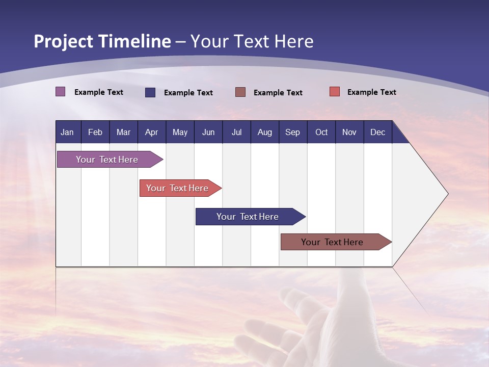 Reaching Warmth Beginning PowerPoint Template