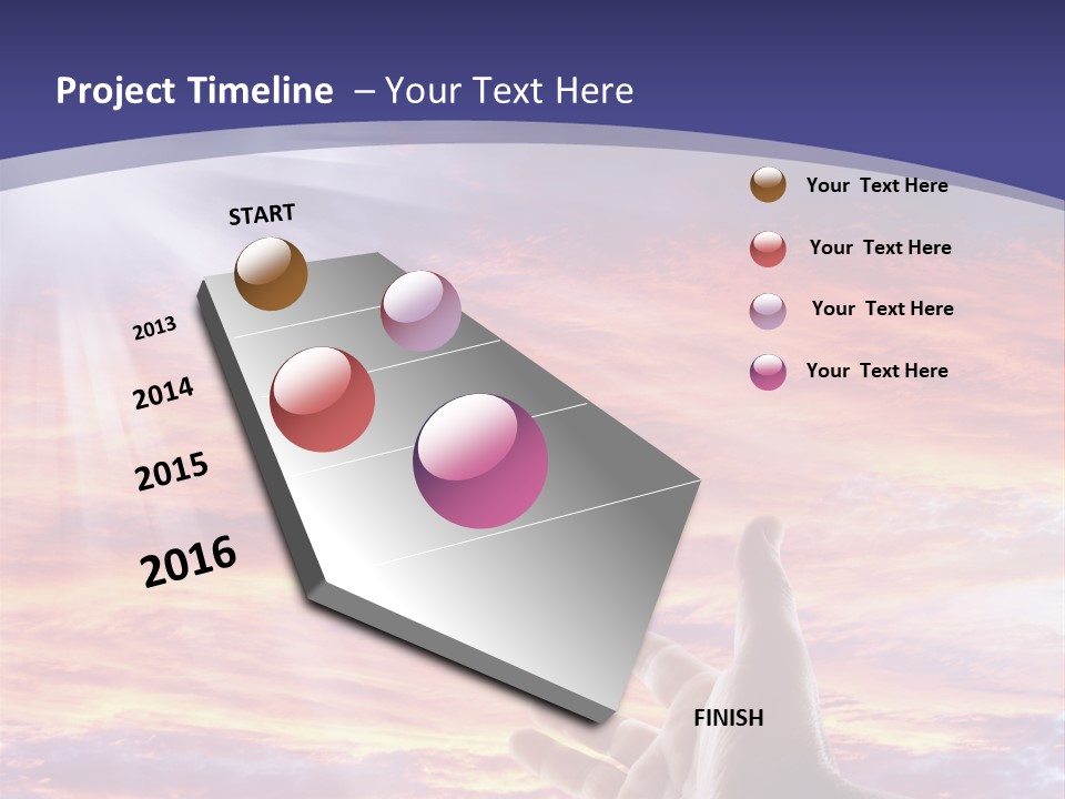 Reaching Warmth Beginning PowerPoint Template