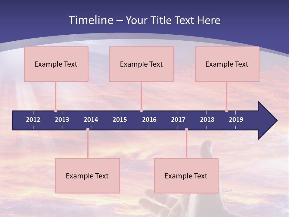 Reaching Warmth Beginning PowerPoint Template