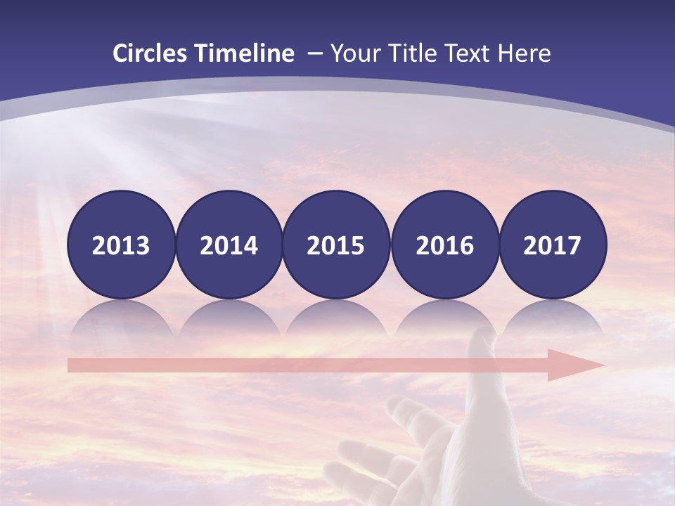 Reaching Warmth Beginning PowerPoint Template