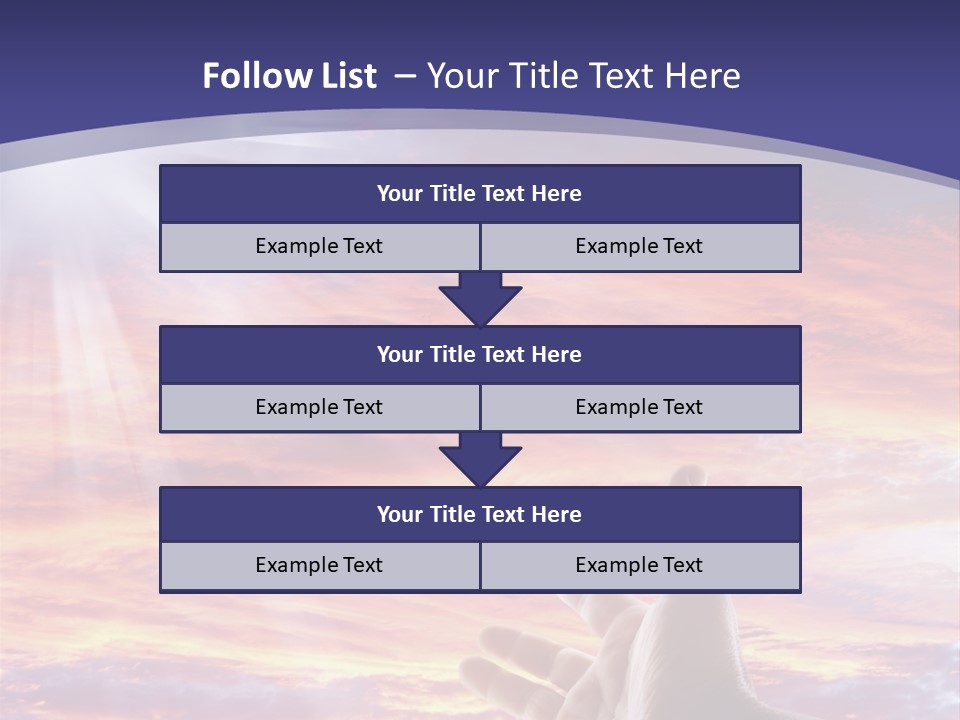 Reaching Warmth Beginning PowerPoint Template
