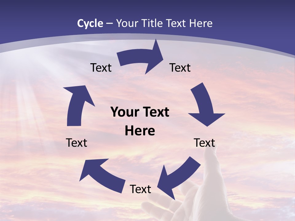 Reaching Warmth Beginning PowerPoint Template