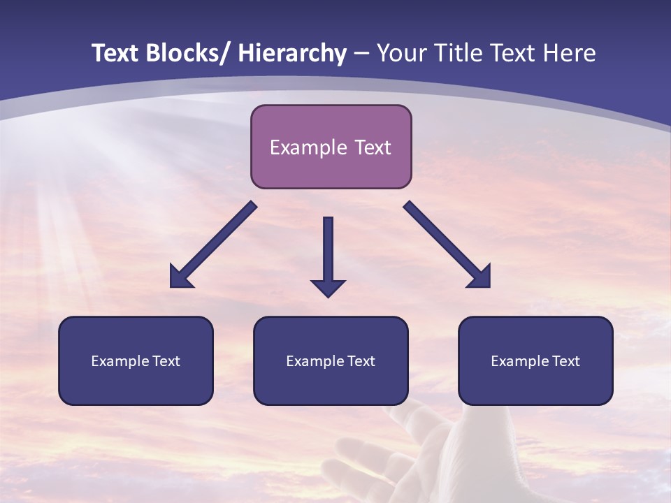 Reaching Warmth Beginning PowerPoint Template