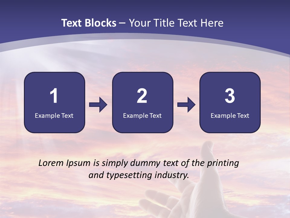 Reaching Warmth Beginning PowerPoint Template