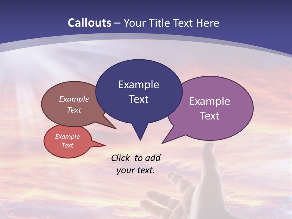 Reaching Warmth Beginning PowerPoint Template