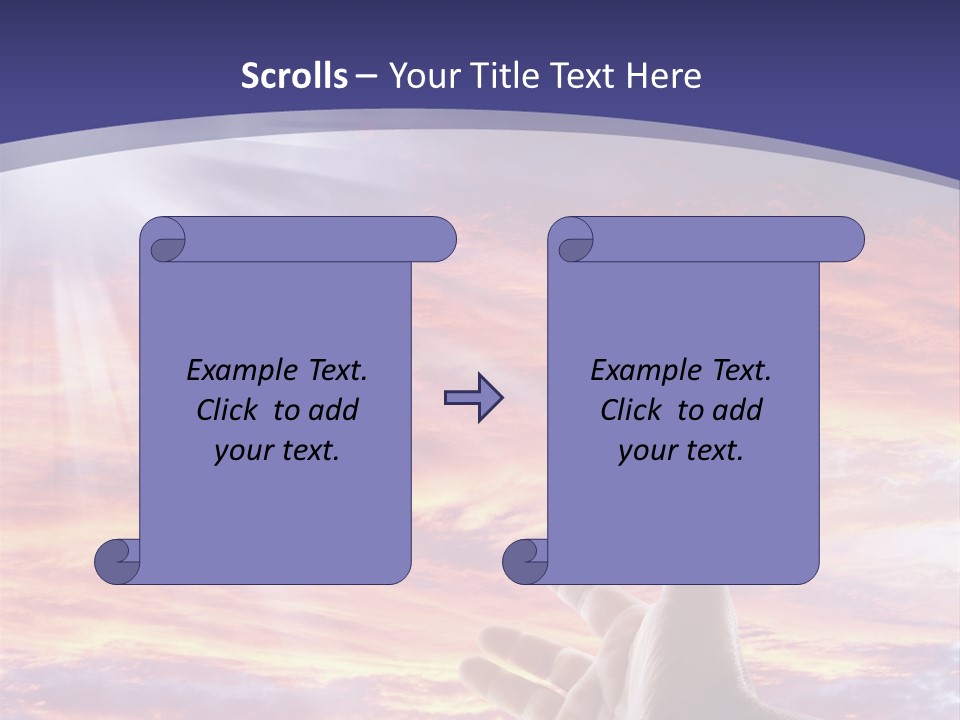 Reaching Warmth Beginning PowerPoint Template