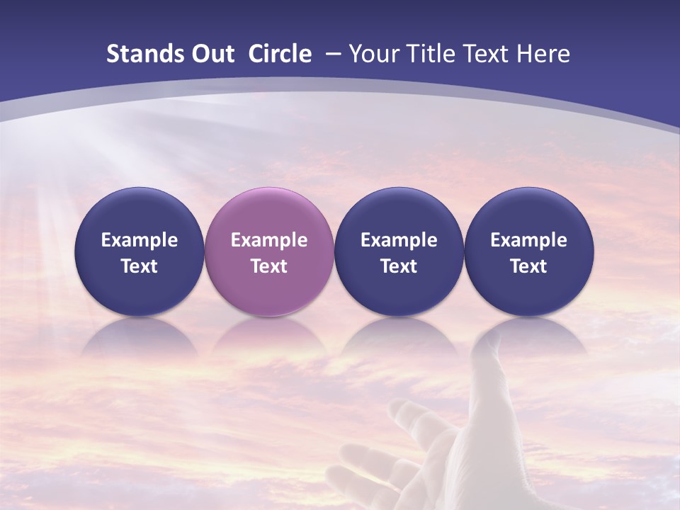 Reaching Warmth Beginning PowerPoint Template