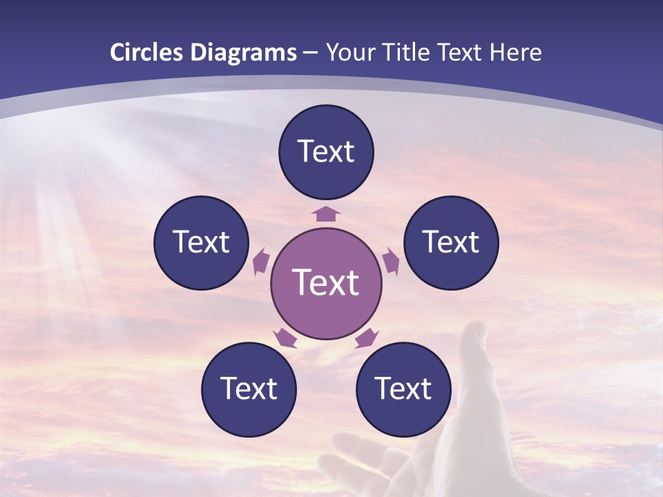 Reaching Warmth Beginning PowerPoint Template