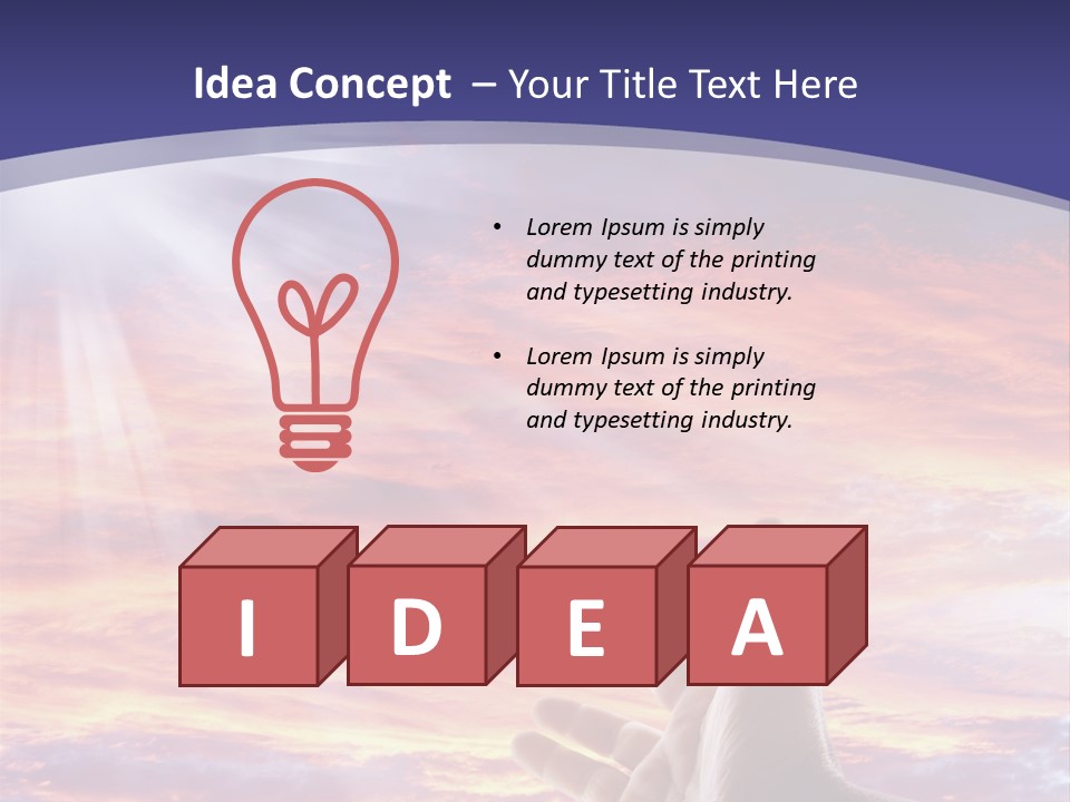 Reaching Warmth Beginning PowerPoint Template