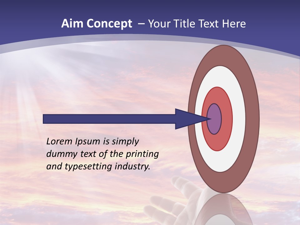 Reaching Warmth Beginning PowerPoint Template