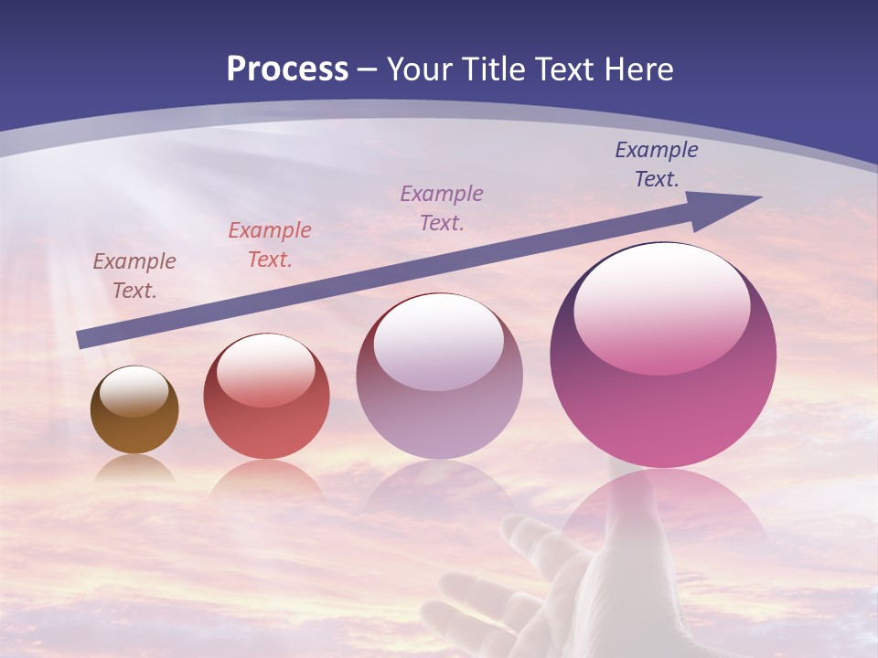 Reaching Warmth Beginning PowerPoint Template