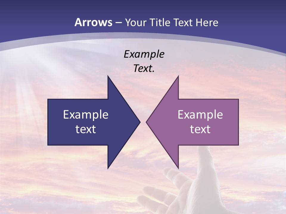 Reaching Warmth Beginning PowerPoint Template
