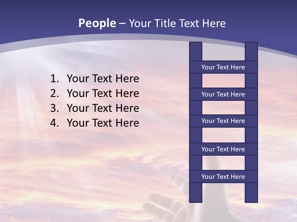 Reaching Warmth Beginning PowerPoint Template