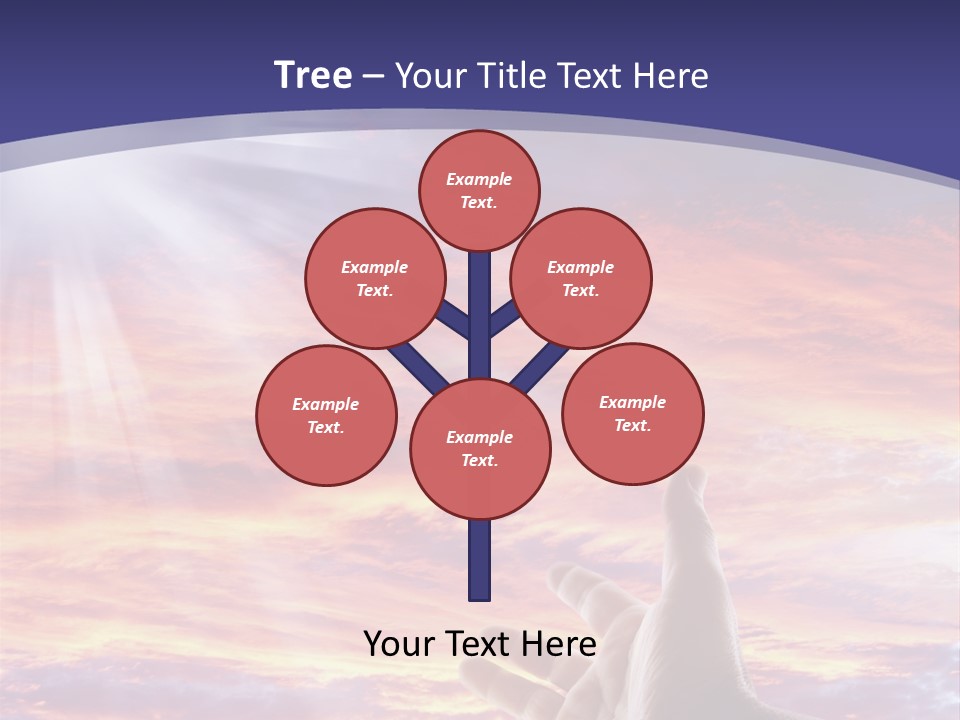 Reaching Warmth Beginning PowerPoint Template
